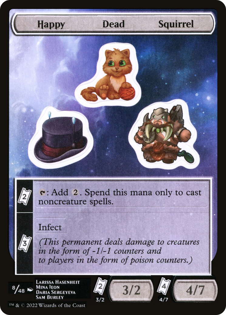 Happy Dead Squirrel [Unfinity Stickers] | Silver Goblin