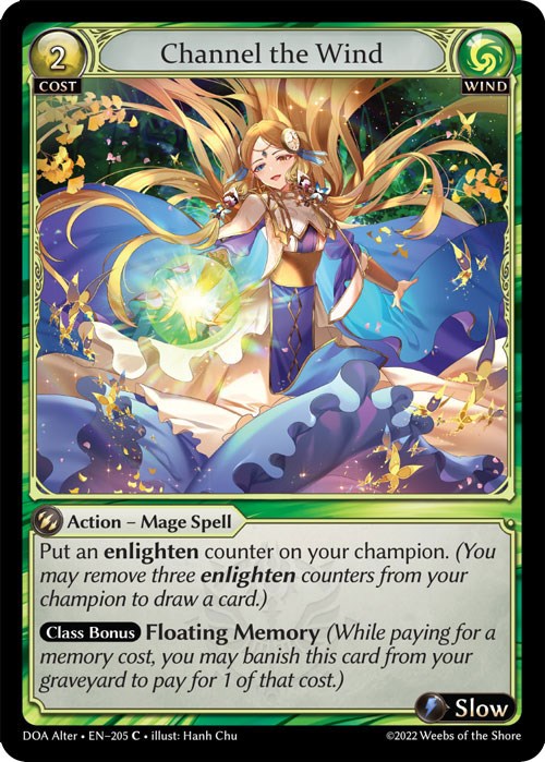 Channel the Wind (205) [Dawn of Ashes: Alter Edition] Foil