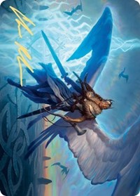 Righteous Valkyrie Art Card (Gold-Stamped Signature) [Kaldheim Art Series] | Silver Goblin