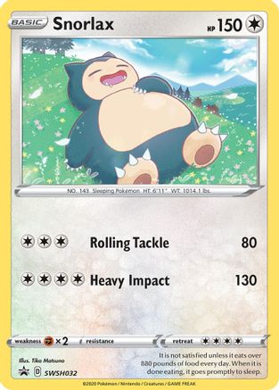 Snorlax - SWSH032 (SWSH032) Holofoil - SWSH Sword & Shield Promo Cards