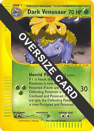 Dark Venusaur (7) (Jumbo Card) [Best of Promos] | Silver Goblin