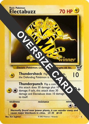 Electabuzz (1) (Jumbo Card) [Best of Promos] | Silver Goblin