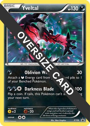 Yveltal (XY06) (Jumbo Card) [XY: Black Star Promos] | Silver Goblin