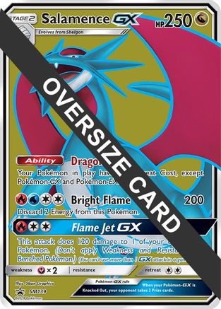 Salamence GX (SM139) (Jumbo Card) [Sun & Moon: Black Star Promos] | Silver Goblin