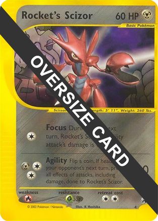 Rocket's Scizor (4) (Jumbo Card) [Best of Promos]