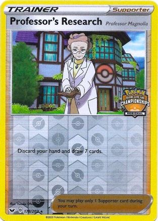 Professor's Research - 178/202 (Regional Championships) (178) Reverse Holofoil - League & Championship Cards