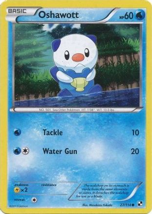 Oshawott (Cosmos Holo) (27) Holofoil - Black & White