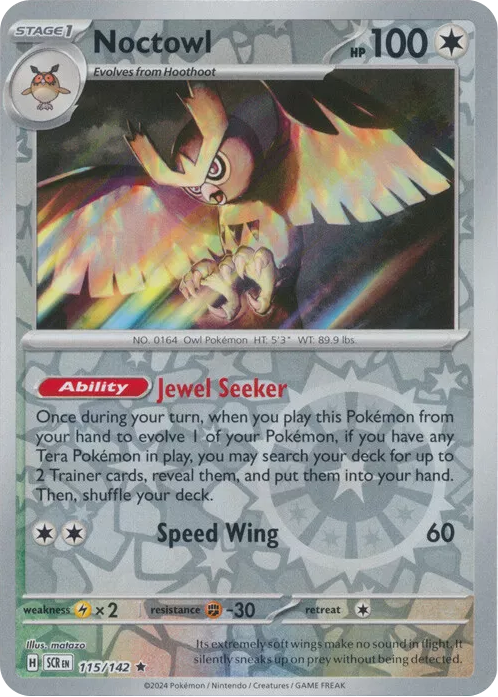 Noctowl (115/142) [Scarlet & Violet: Stellar Crown] | Silver Goblin