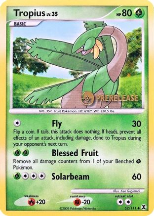 Tropius (52/111) (Prerelease Promo) [Nintendo: Black Star Promos] | Silver Goblin