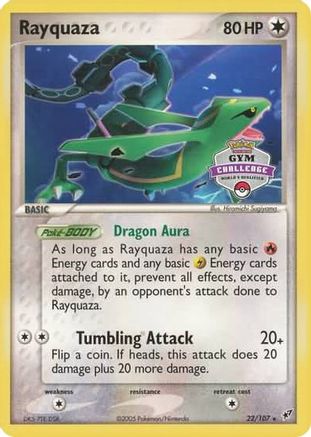 Rayquaza - 22/107 (2004-2005 Gym Challenge) (22) - League & Championship Cards