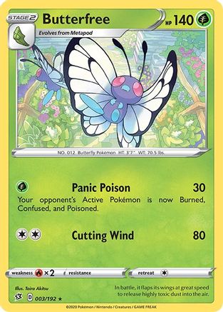 Butterfree (003/192) [Sword & Shield: Rebel Clash] | Silver Goblin