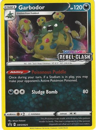 Garbodor - SWSH025 (Prerelease) (SWSH025) Holofoil - SWSH Sword & Shield Promo Cards
