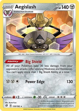 Aegislash (135) Reverse Holofoil - SWSH02 Rebel Clash