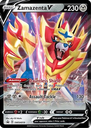 Zamazenta V - SWSH019 (SWSH019) Holofoil - SWSH Sword & Shield Promo Cards