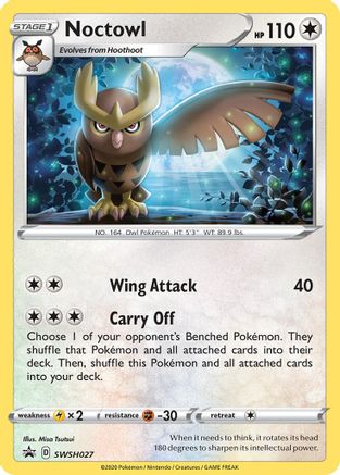 Noctowl - SWSH027 (SWSH027) Holofoil - SWSH Sword & Shield Promo Cards