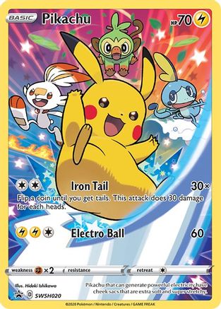 Pikachu - SWSH020 (SWSH020) Holofoil - SWSH Sword & Shield Promo Cards