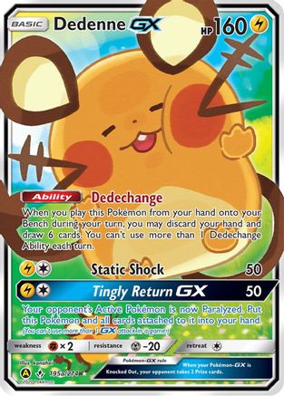 Dedenne GX (195a) Holofoil - Unbroken Bonds