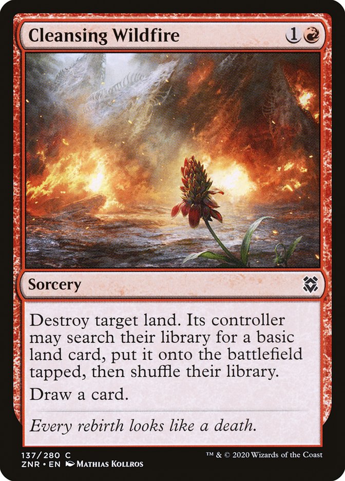 Cleansing Wildfire [Zendikar Rising] | Silver Goblin