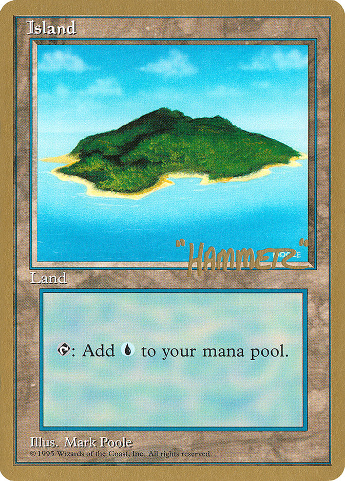 Island (shr367) (Shawn "Hammer" Regnier) [Pro Tour Collector Set] | Silver Goblin