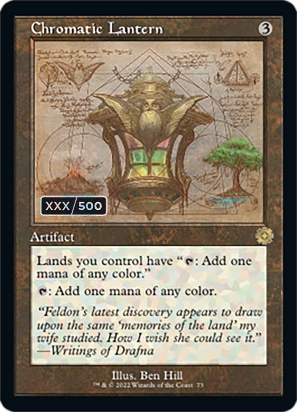 Chromatic Lantern (Retro Schematic) (Serialized) [The Brothers' War Retro Artifacts] | Silver Goblin