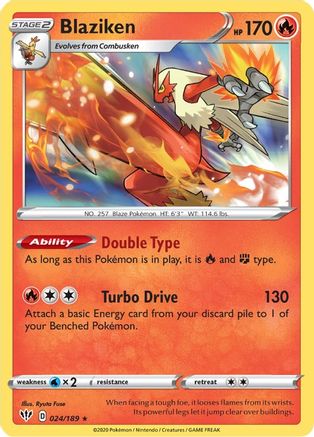 Blaziken (24) Holofoil - Darkness Ablaze