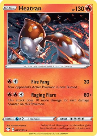 Heatran (25) Holofoil - Darkness Ablaze