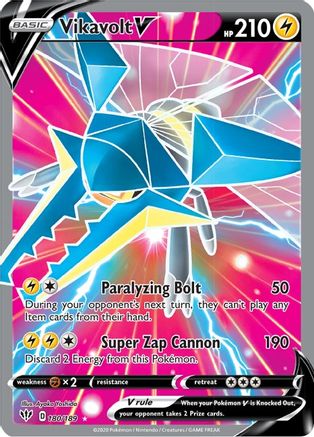 Vikavolt V (Full Art) (180) Holofoil - Darkness Ablaze