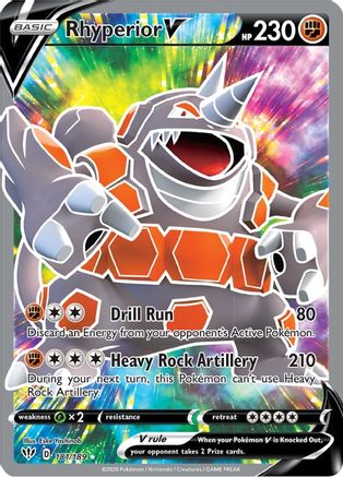 Rhyperior V (Full Art) (181) Holofoil - Darkness Ablaze