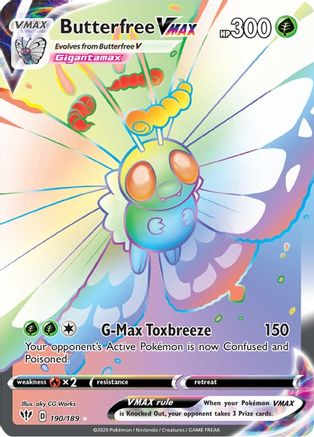 Butterfree VMAX (190/189) [Sword & Shield: Darkness Ablaze] | Silver Goblin