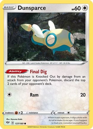 Dunsparce (137) - Darkness Ablaze