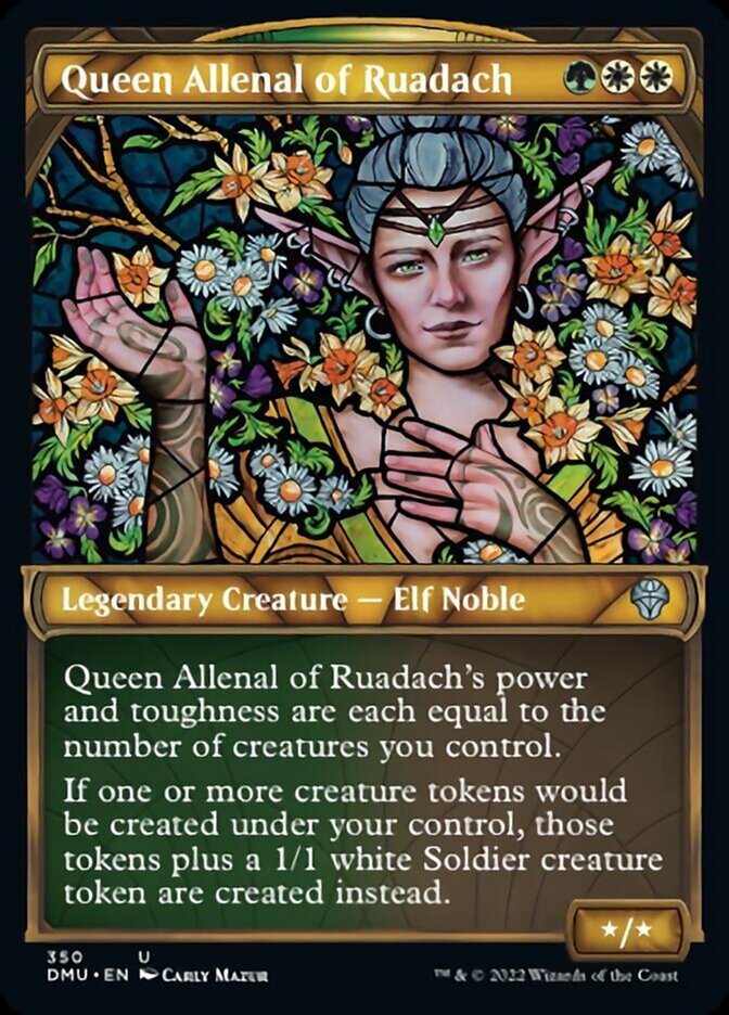 Queen Allenal of Ruadach (Showcase Textured) [Dominaria United] | Silver Goblin