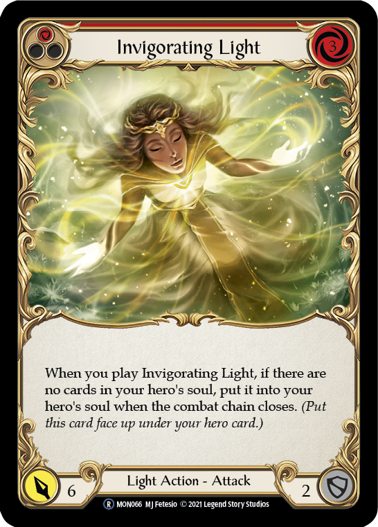 Invigorating Light (Red) [U-MON066] (Monarch Unlimited)  Unlimited Normal | Silver Goblin