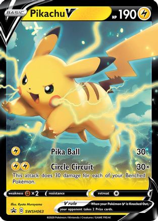 Pikachu V - SWSH063 (SWSH063) Holofoil - SWSH Sword & Shield Promo Cards