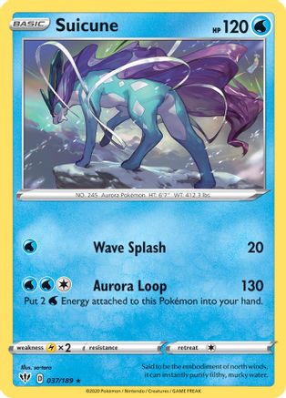 Suicune - 37/189 (37) - Deck Exclusives