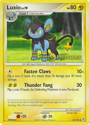 Luxio - 52/130 (Prerelease) (52) - Nintendo Promos