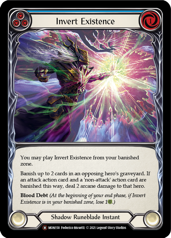 Invert Existence [U-MON158-RF] (Monarch Unlimited)  Unlimited Rainbow Foil | Silver Goblin