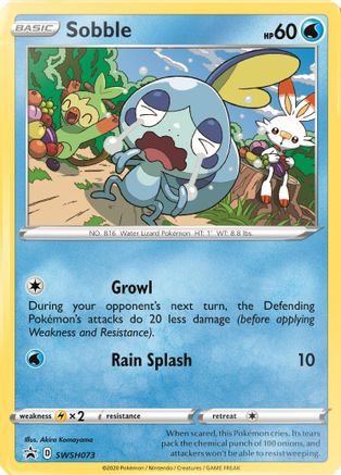 Sobble (SWSH073) [Sword & Shield: Black Star Promos] | Silver Goblin