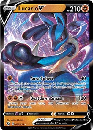 Lucario V (027/073) [Sword & Shield: Champion's Path] | Silver Goblin