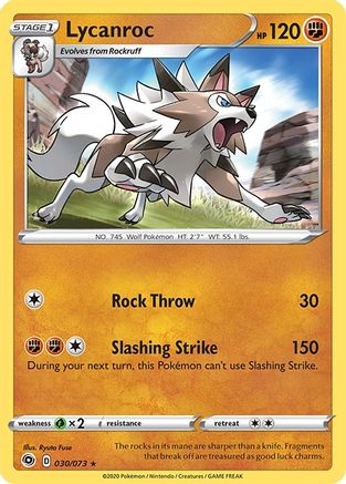 Lycanroc (30) Holofoil - Champions Path