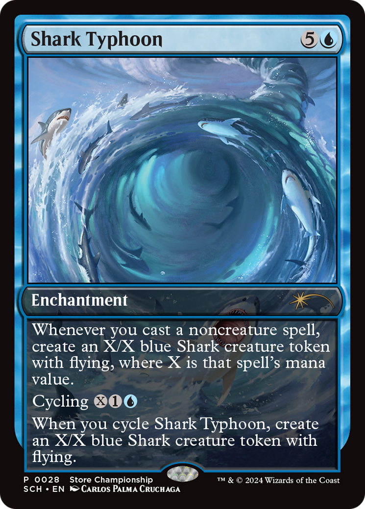 Shark Typhoon (Store Championship) [Bloomburrow Promos] | Silver Goblin