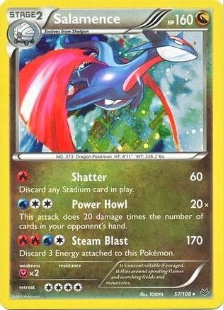 Salamence - 57/108 (Cosmos Holo) (57) Holofoil - Blister Exclusives