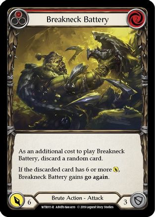 Breakneck Battery (Red) (WTR011) 1st Edition - Welcome to Rathe