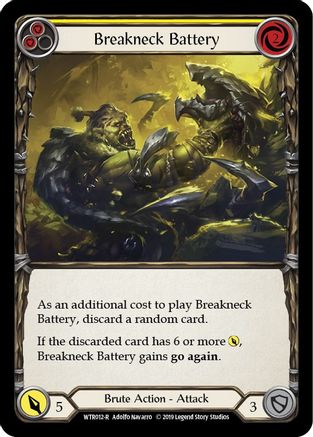 Breakneck Battery (Yellow) (WTR012) Unlimited Edition - Welcome to Rathe