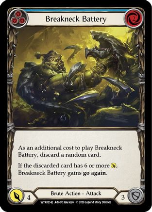 Breakneck Battery (Blue) (WTR013) Unlimited Edition Rainbow Foil - Welcome to Rathe