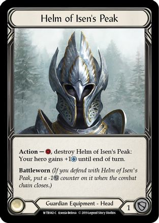 Helm of Isen's Peak (WTR042-C) - Welcome to Rathe 1st Edition | Silver Goblin