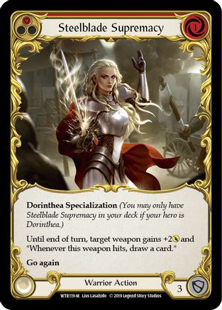 Steelblade Supremacy (WTR119) Unlimited Edition  - Welcome to Rathe