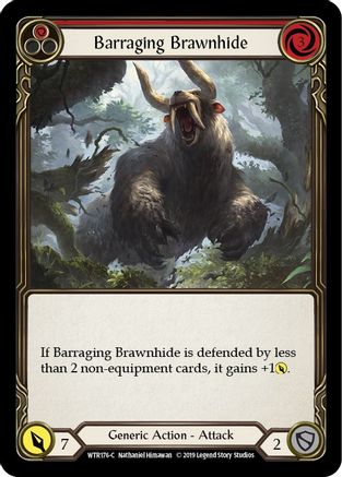Barraging Brawnhide (Red) (WTR176) Unlimited Edition - Welcome to Rathe