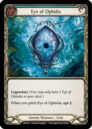 Eye of Ophidia (ARC000) Unlimited Edition Rainbow Foil - Arcane Rising