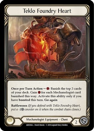Teklo Foundry Heart (ARC004) Unlimited Edition Rainbow Foil - Arcane Rising