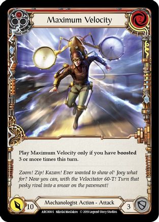 Maximum Velocity (ARC008) Unlimited Edition  - Arcane Rising
